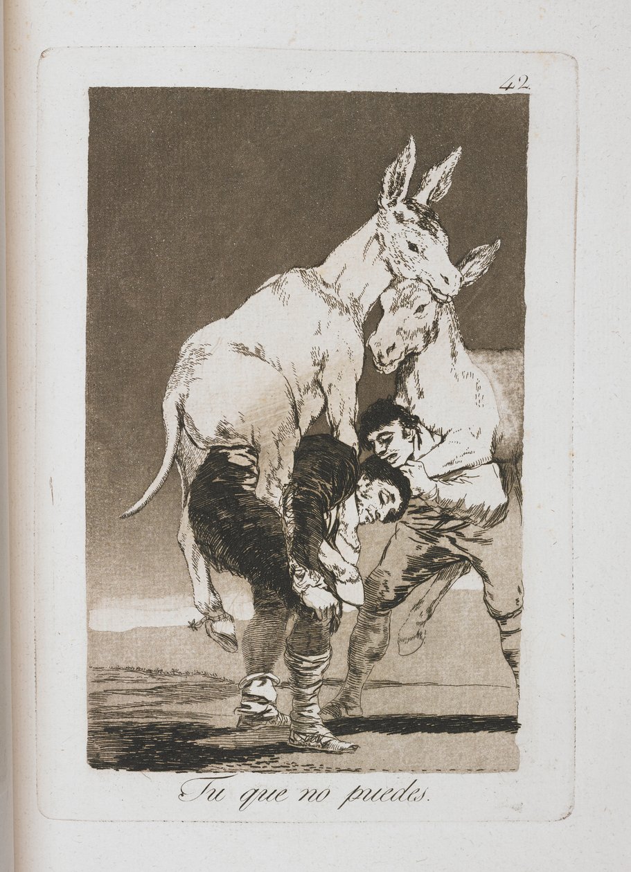 Prato de Los Caprichos, 1797-1798 de Francisco de Goya