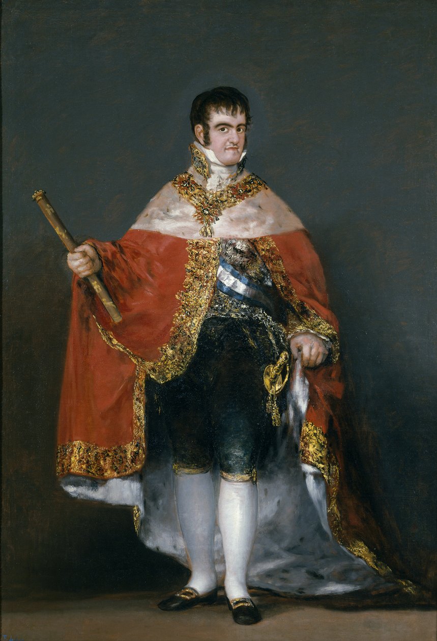 Retrato do rei Fernando VII da Espanha, 1815 de Francisco de Goya