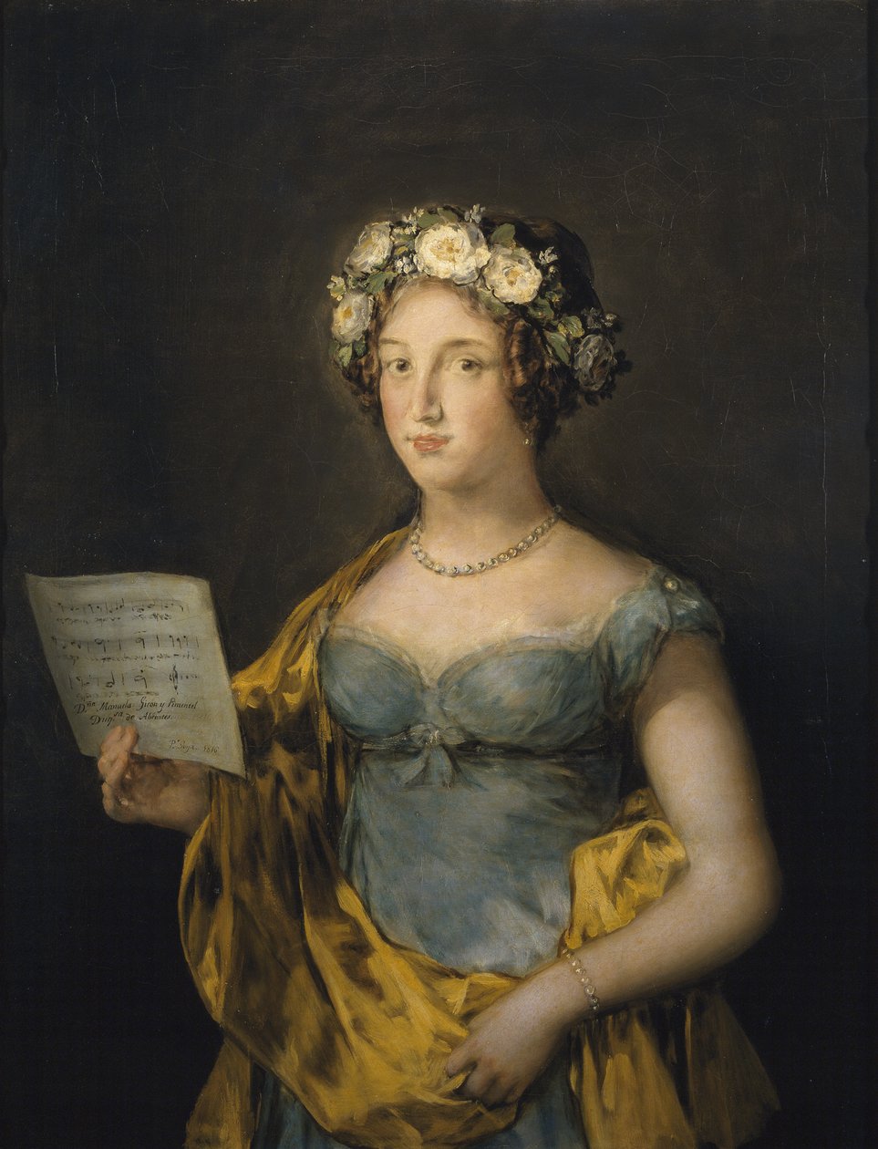 Retrato de Manuela Téllez Girón e Pimentel 1794-1838, Duquesa de Abrantes, 1816 de Francisco de Goya