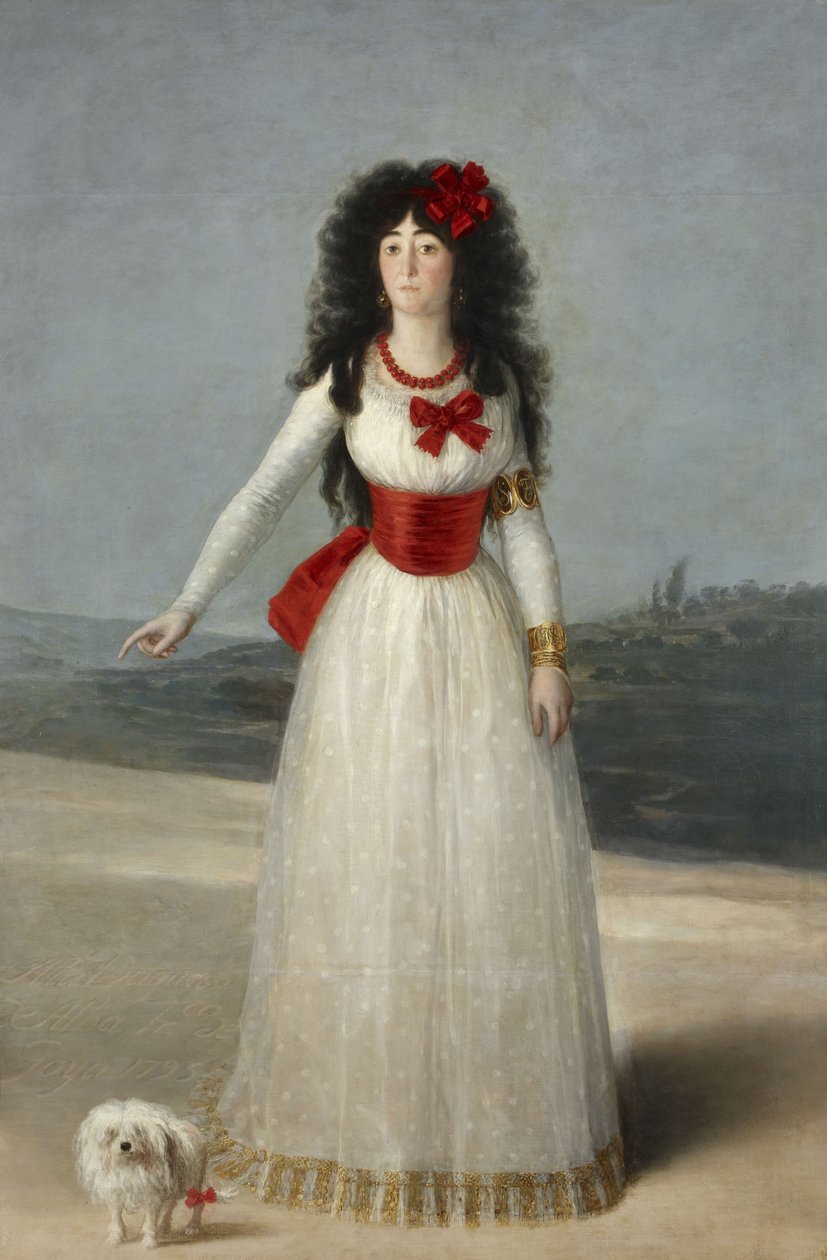 Retrato de María Cayetana de Silva 1762-1802, 13ª Duquesa de Alba, 1795 de Francisco de Goya