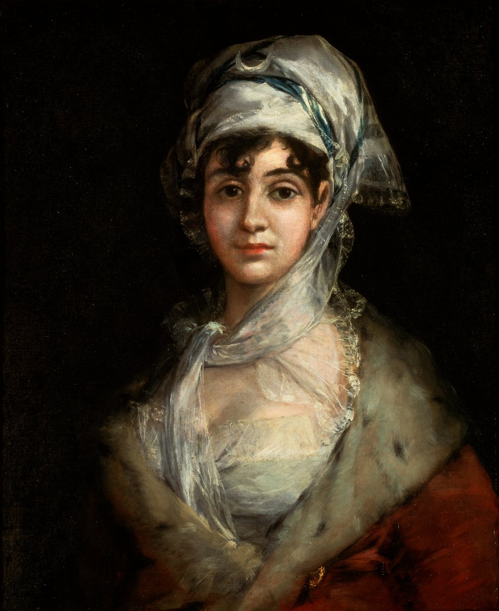 Retrato da atriz Antonia Zárate, c1810 de Francisco de Goya