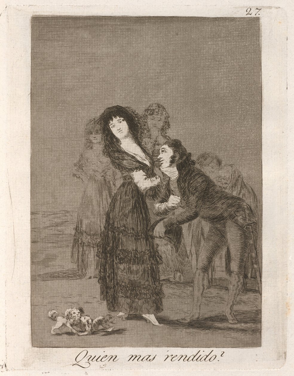 Quien mas rendido? (Qual deles é o mais vencido?) de Francisco de Goya