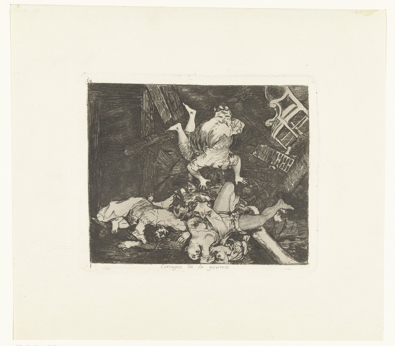 Ravagens de guerra
Estragos de la guerra (título sobre o objecto)
Os horrores da guerra (título da série)
Los Desastres de la Guerra (título da série) de Francisco de Goya