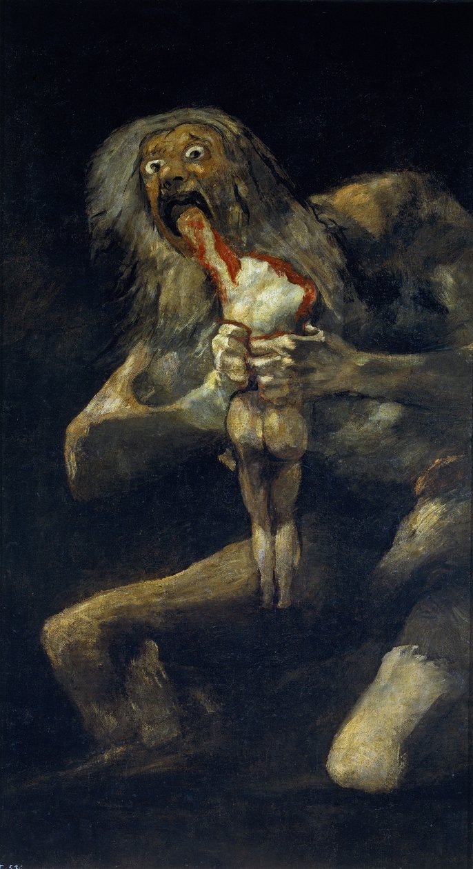 Saturno devorando seu filho de Francisco de Goya