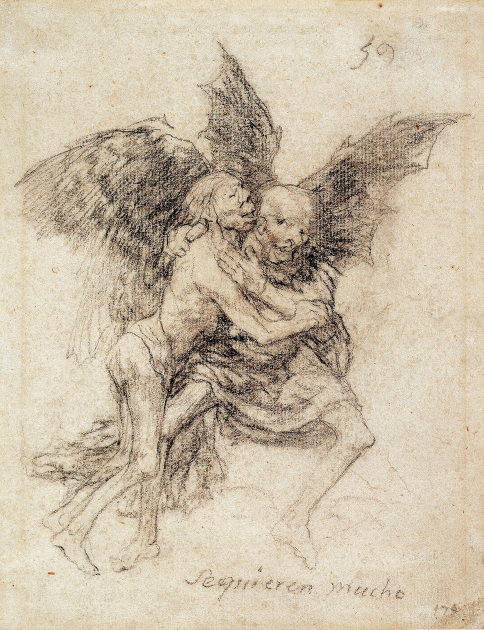Se quieren mucho (Eles se amam muito) de Francisco de Goya