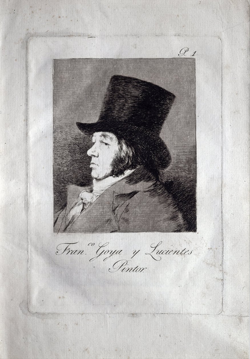 Auto-retrato, 1799 de Francisco de Goya
