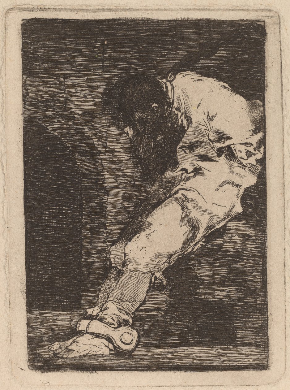 Se ele é delinquente, o quê? muera presto (Se ele é culpado, deixe-o morrer rapidamente) de Francisco de Goya