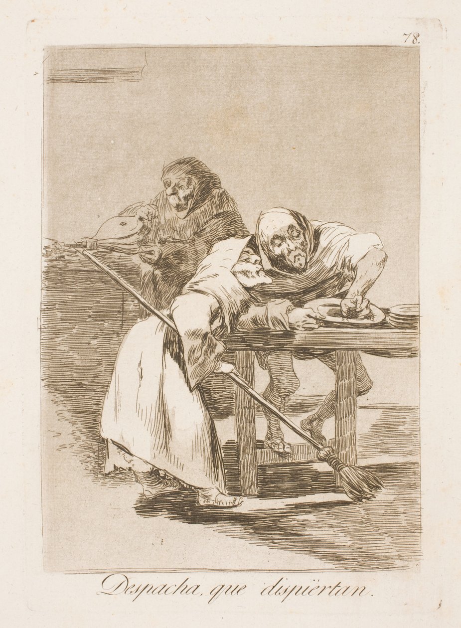 Depressa, eles estão acordando! de Francisco de Goya