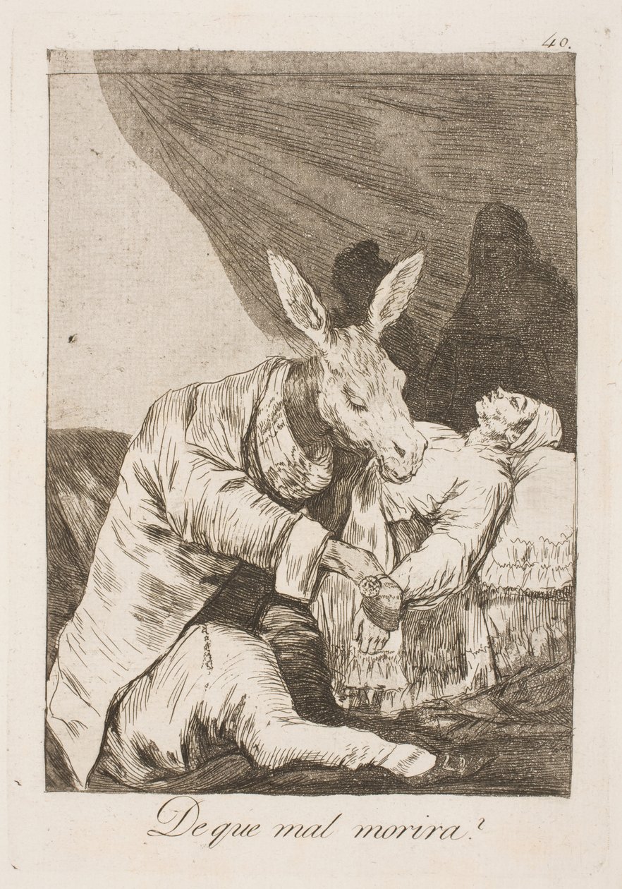 O médico ou a doença o está matando? de Francisco de Goya