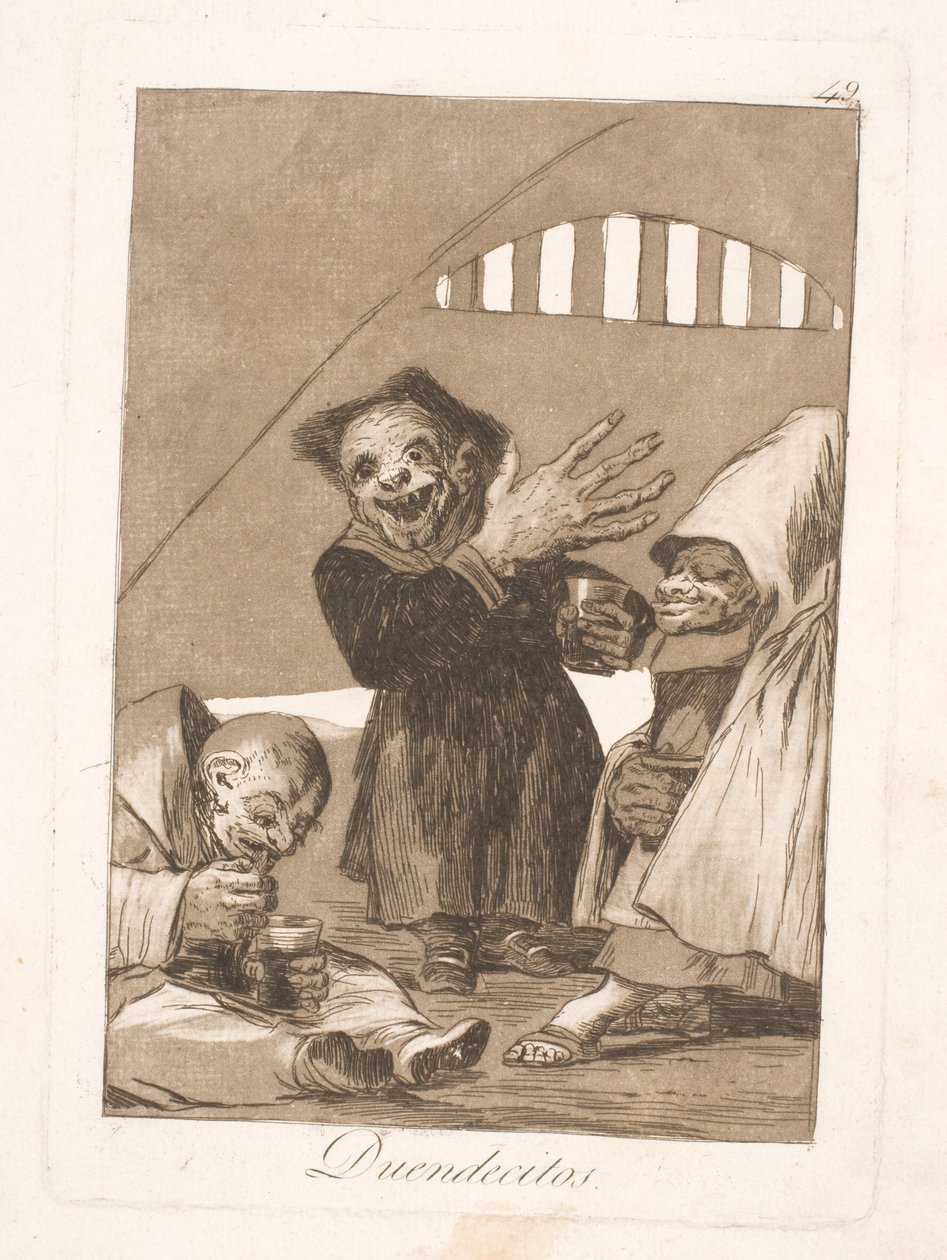 Pequenos trolls de Francisco de Goya