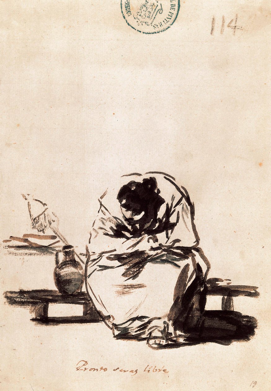 Em breve você estará livre. de Francisco de Goya