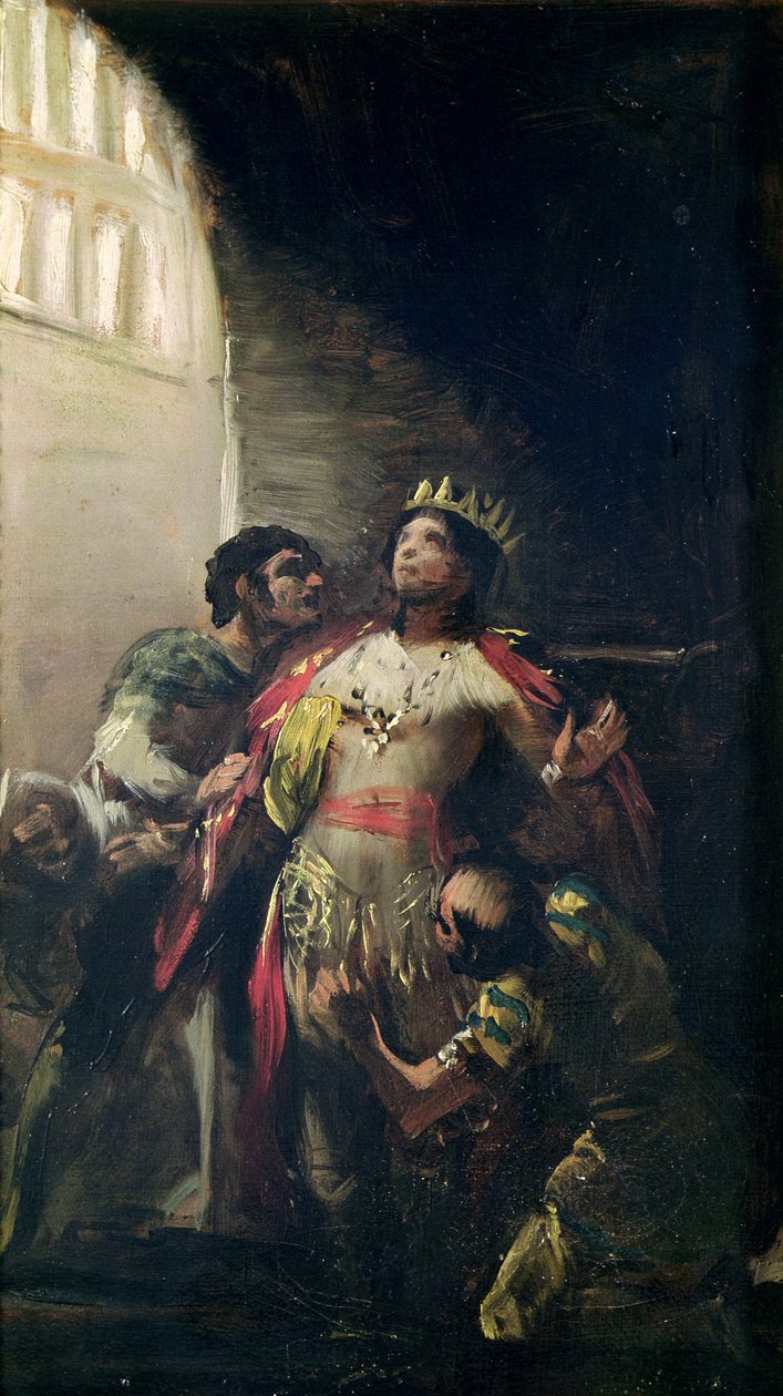 St. Hermengild (d.585) na prisão, c.1799 de Francisco de Goya