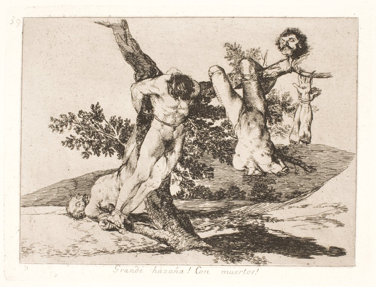 Grande bravura! aos mortos! (39) de Francisco de Goya