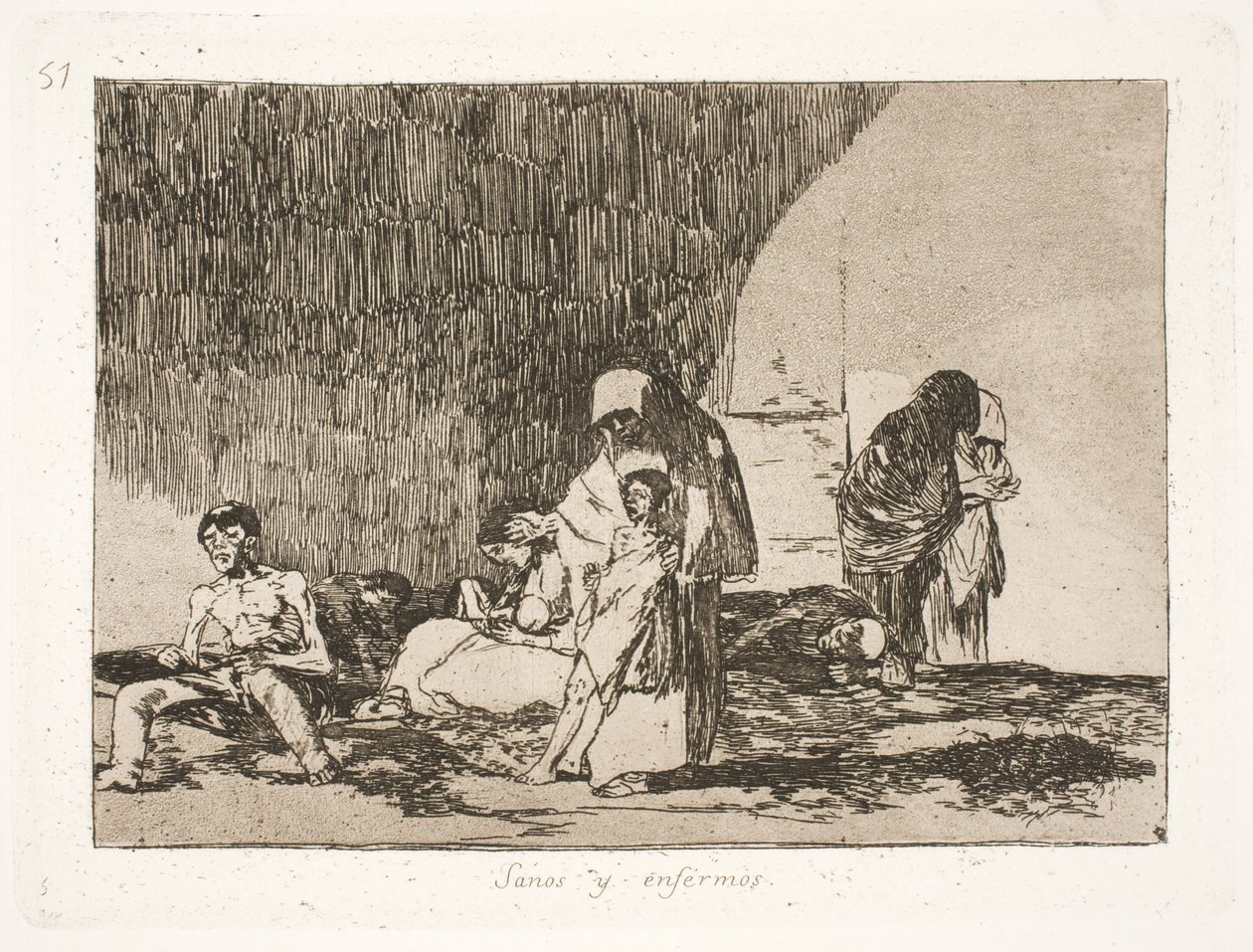 Saudável e doente (57) de Francisco de Goya