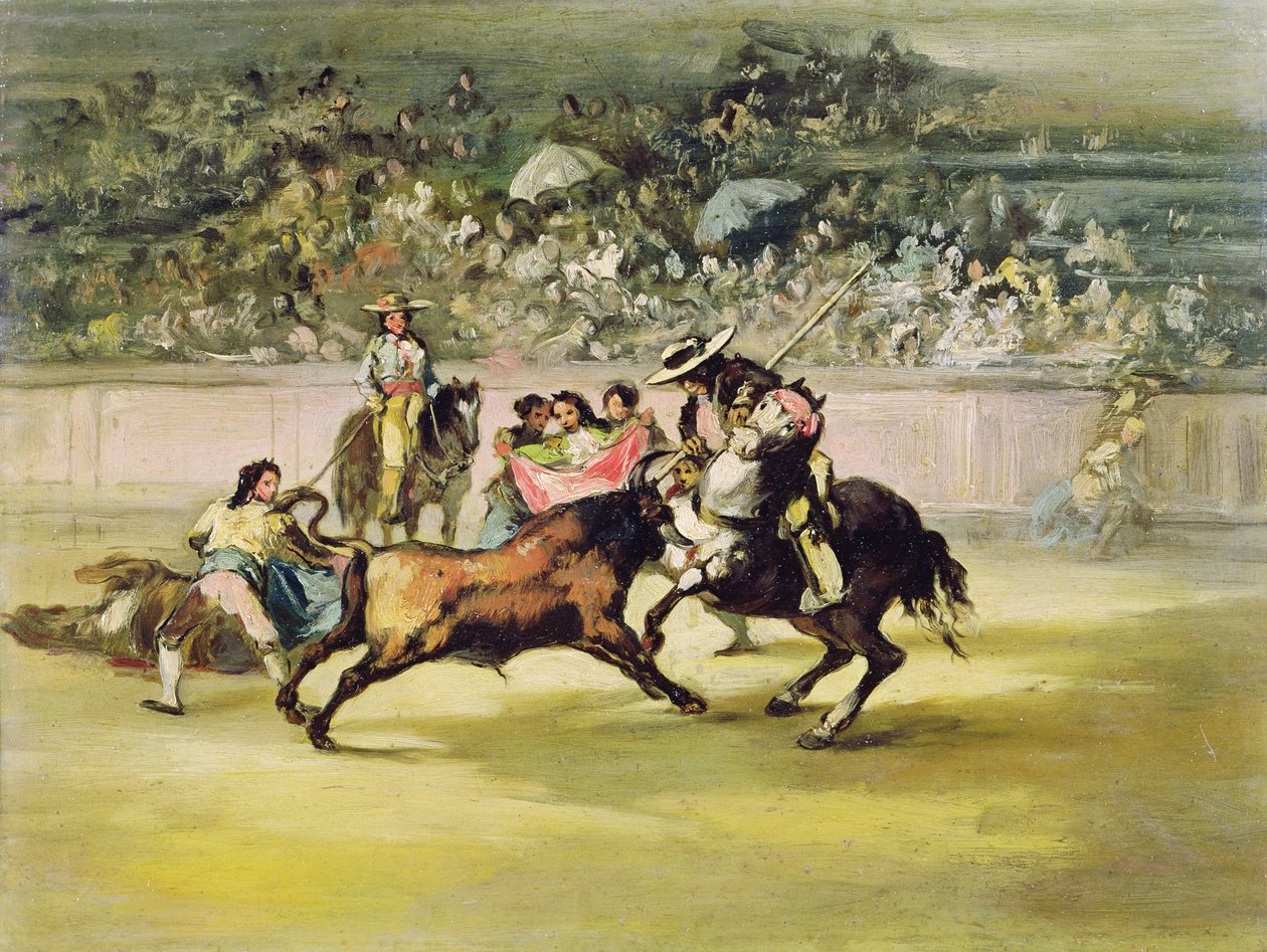 O corajoso Randon lutando contra um touro de Francisco de Goya