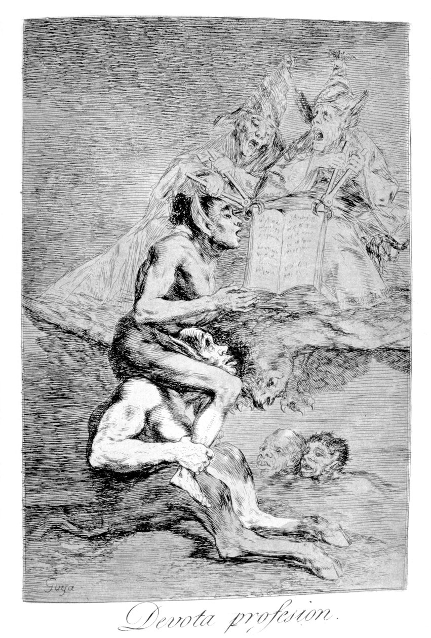 A Profissão Devota, 1799 de Francisco de Goya