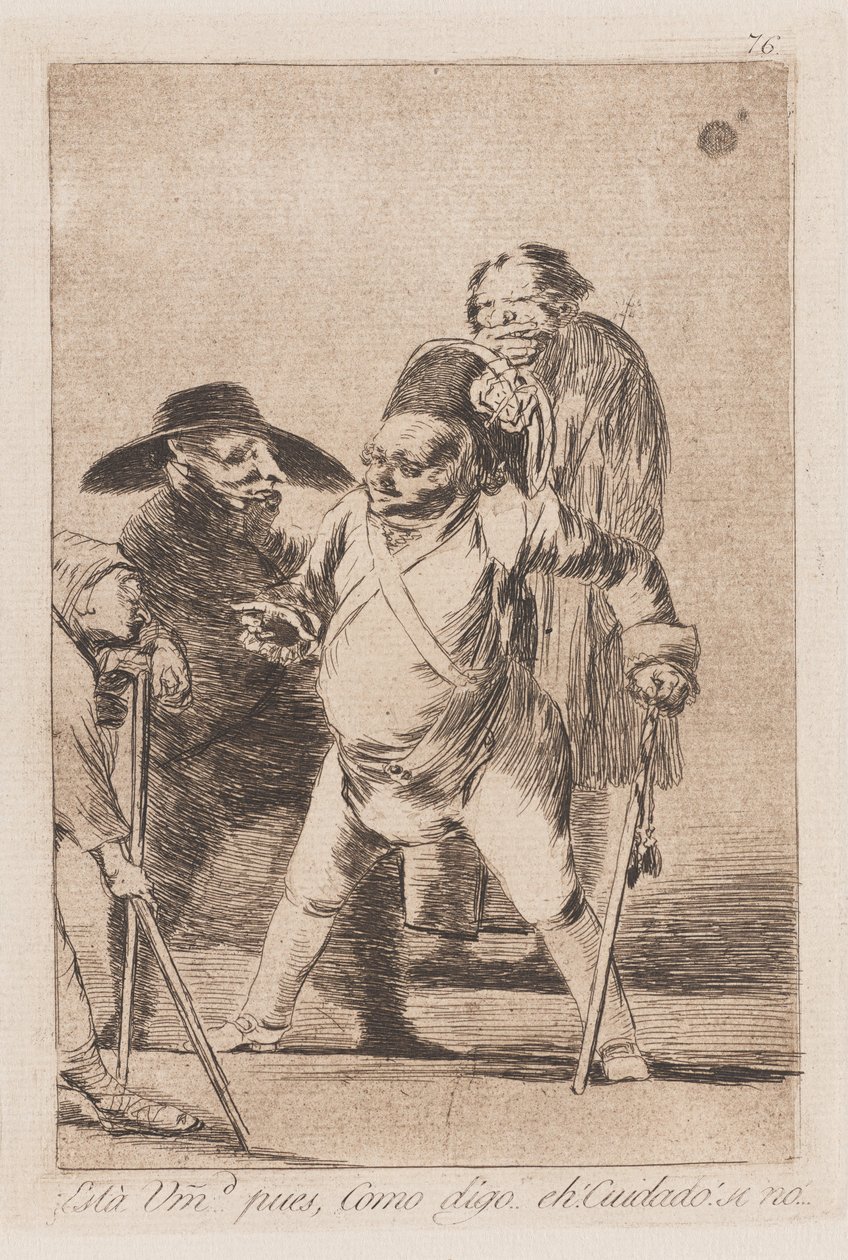 O Hábito de Comando, no final do 18º aniversário de 19
século (impressão) de Francisco de Goya