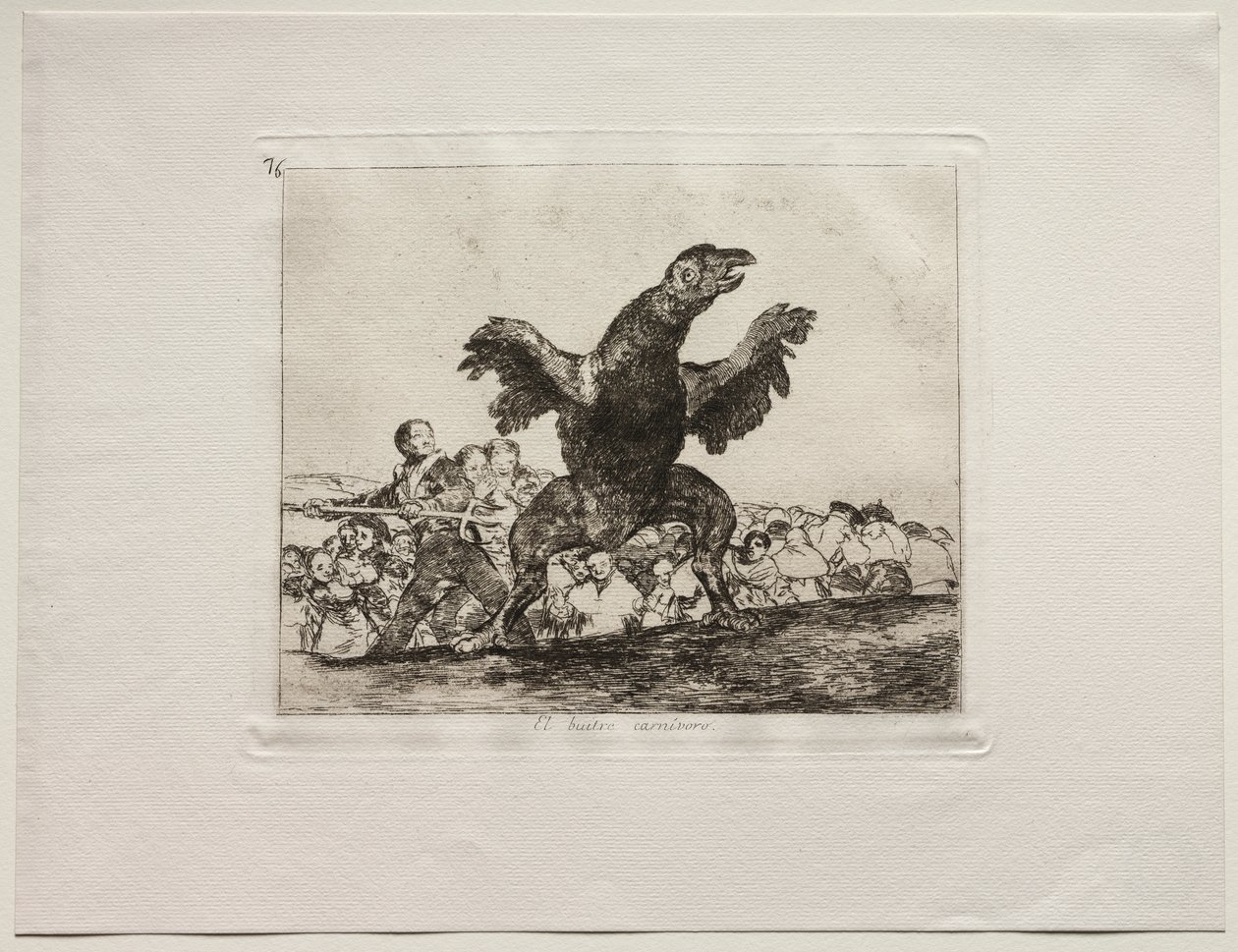 Os Horrores da Guerra: Um Abutre Carnívoro de Francisco de Goya