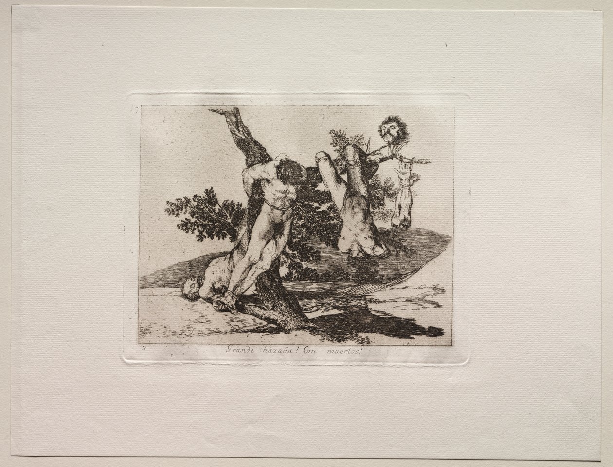 Os horrores da guerra: um feito heróico! Com Homens Mortos! de Francisco de Goya