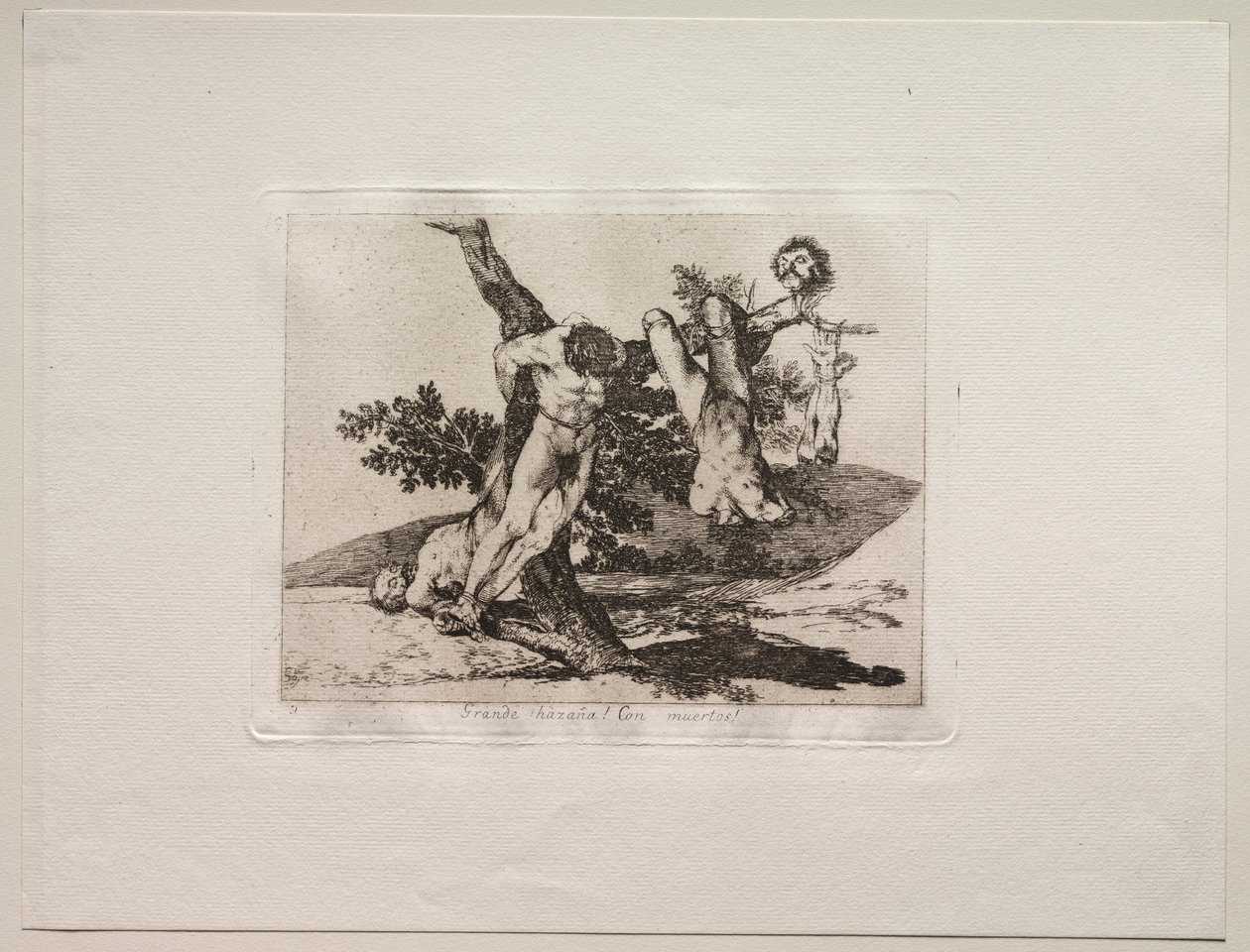 Os horrores da guerra: um feito heroico! Com homens mortos! de Francisco de Goya