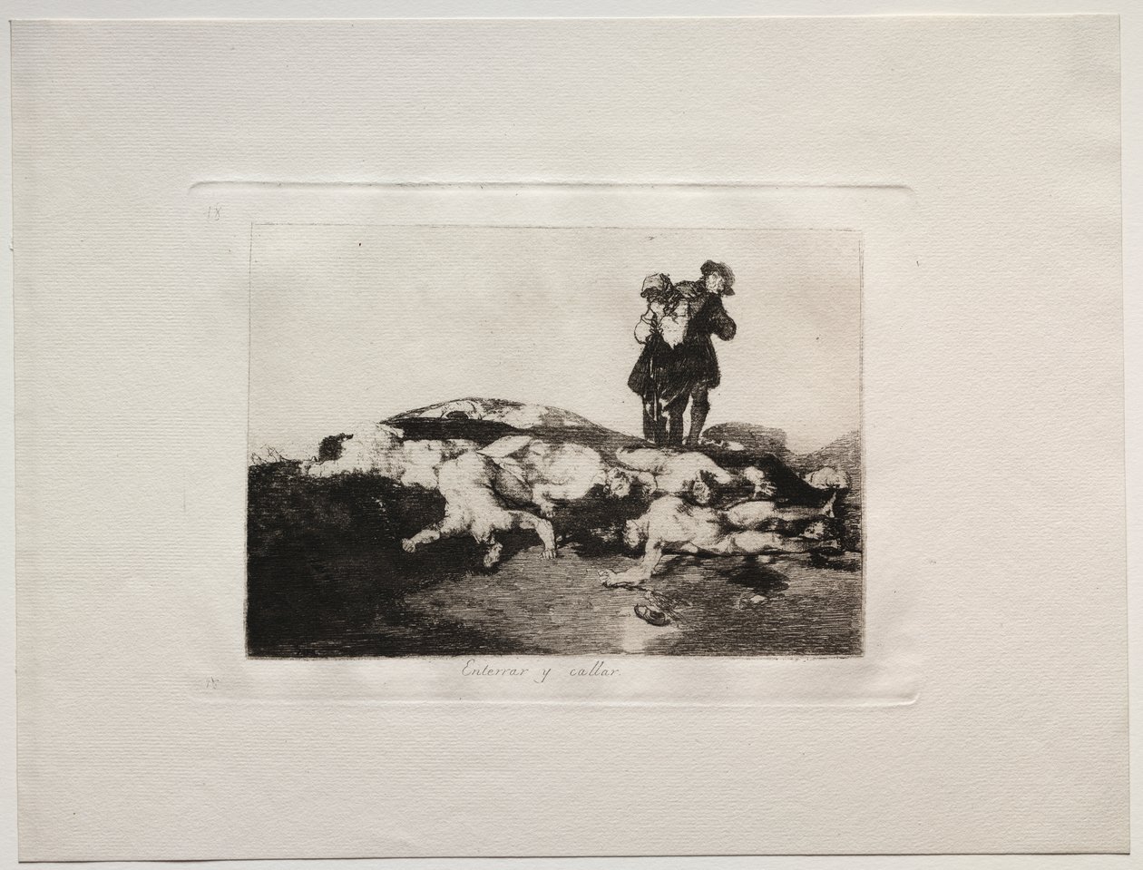 Os horrores da guerra: enterre-os e fique quieto de Francisco de Goya