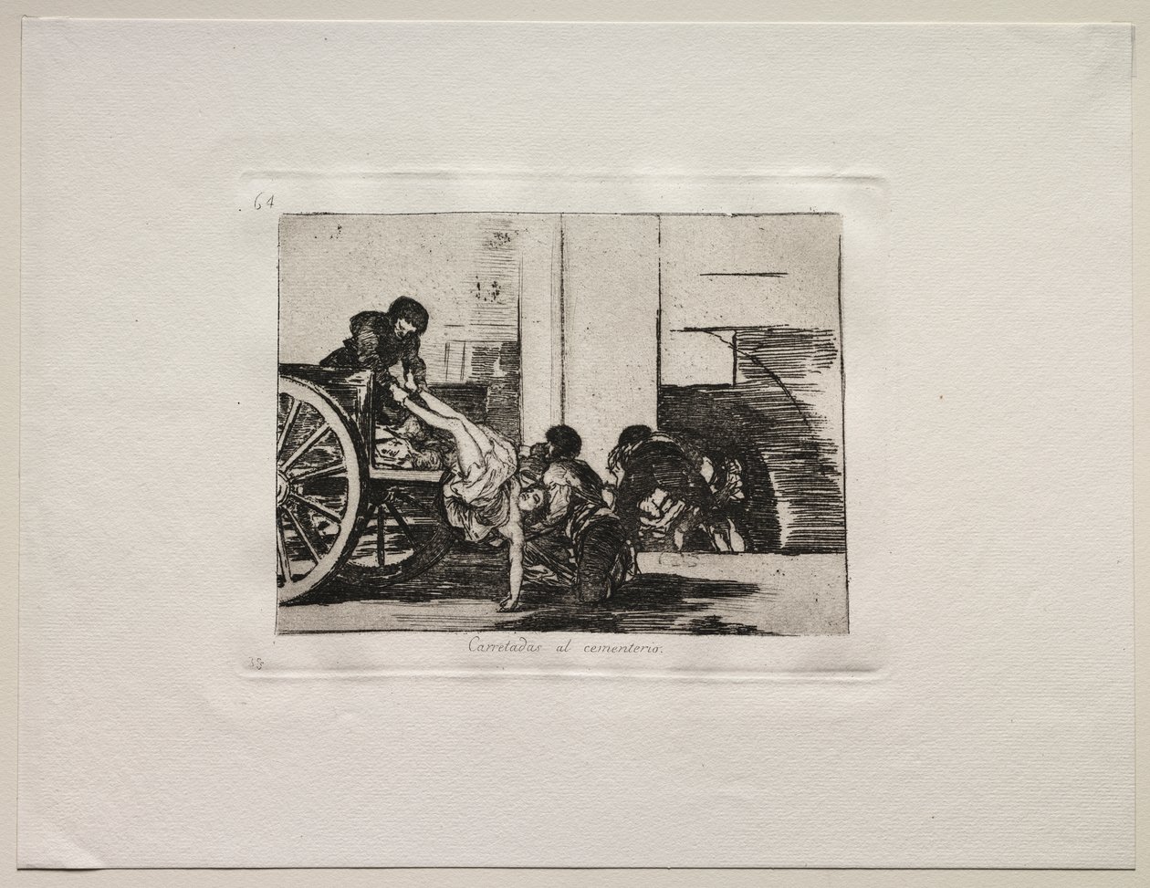 Os Horrores da Guerra: Cargas para o Cemitério de Francisco de Goya
