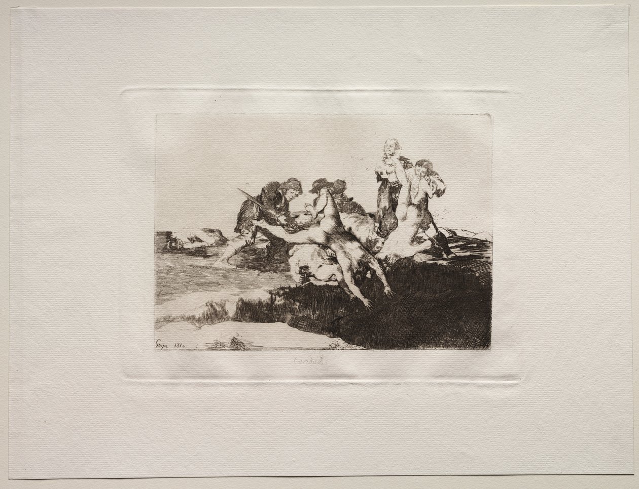 Os Horrores da Guerra: Caridade de Francisco de Goya