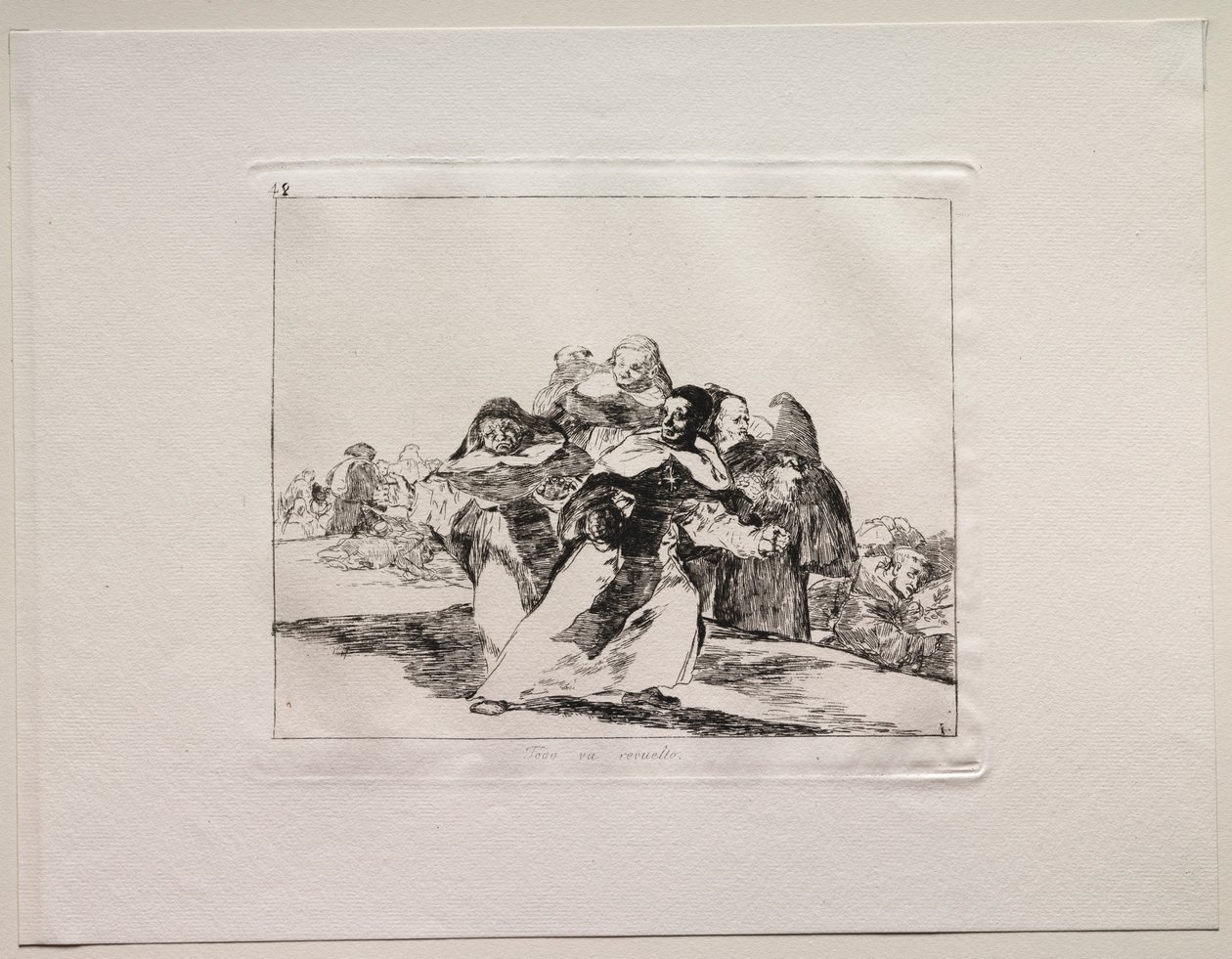 Os Horrores da Guerra: Tudo é confuso. de Francisco de Goya