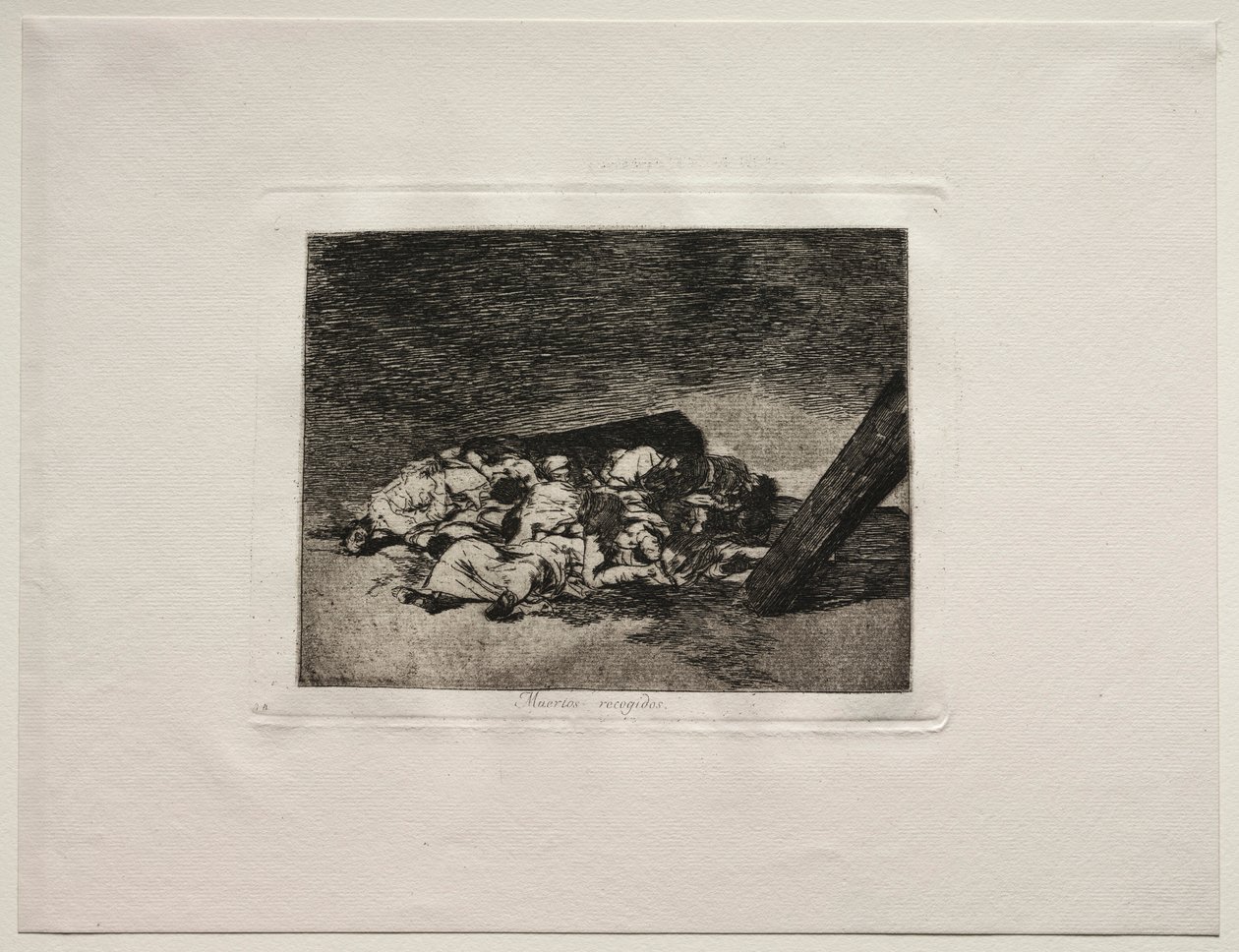 Os horrores da guerra: colheita dos mortos. de Francisco de Goya