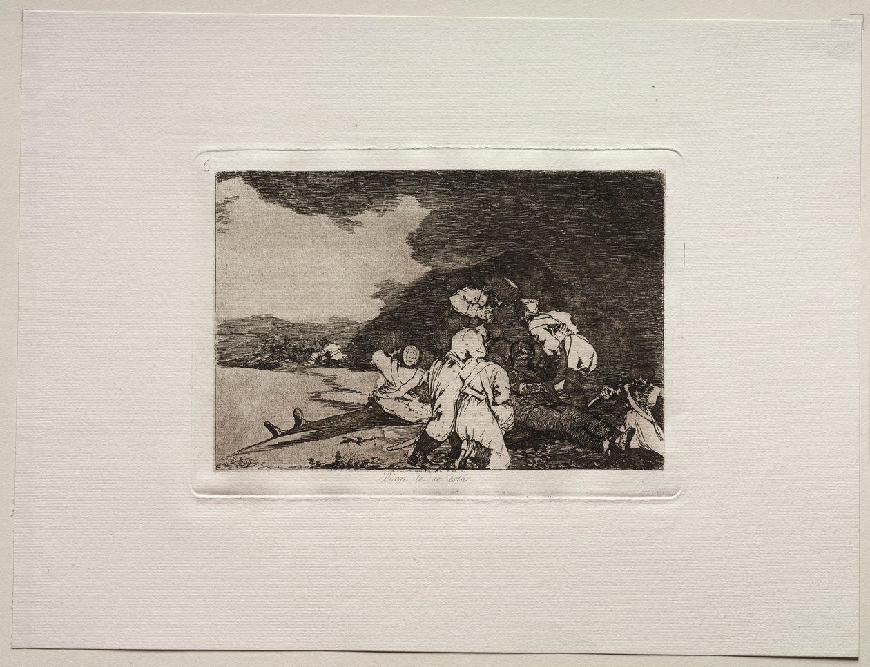 Os horrores da guerra: serve bem. de Francisco de Goya