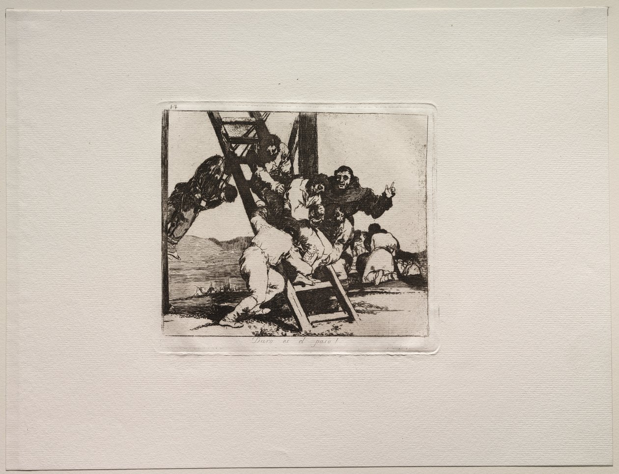 Os horrores da guerra: é um passo difícil! de Francisco de Goya