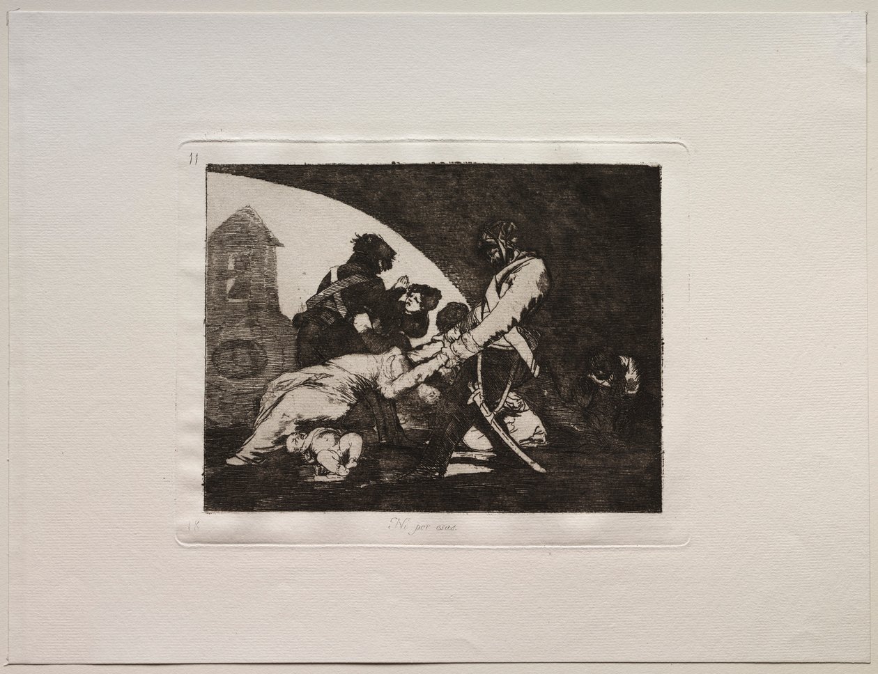 Os horrores da guerra: nem estes. de Francisco de Goya