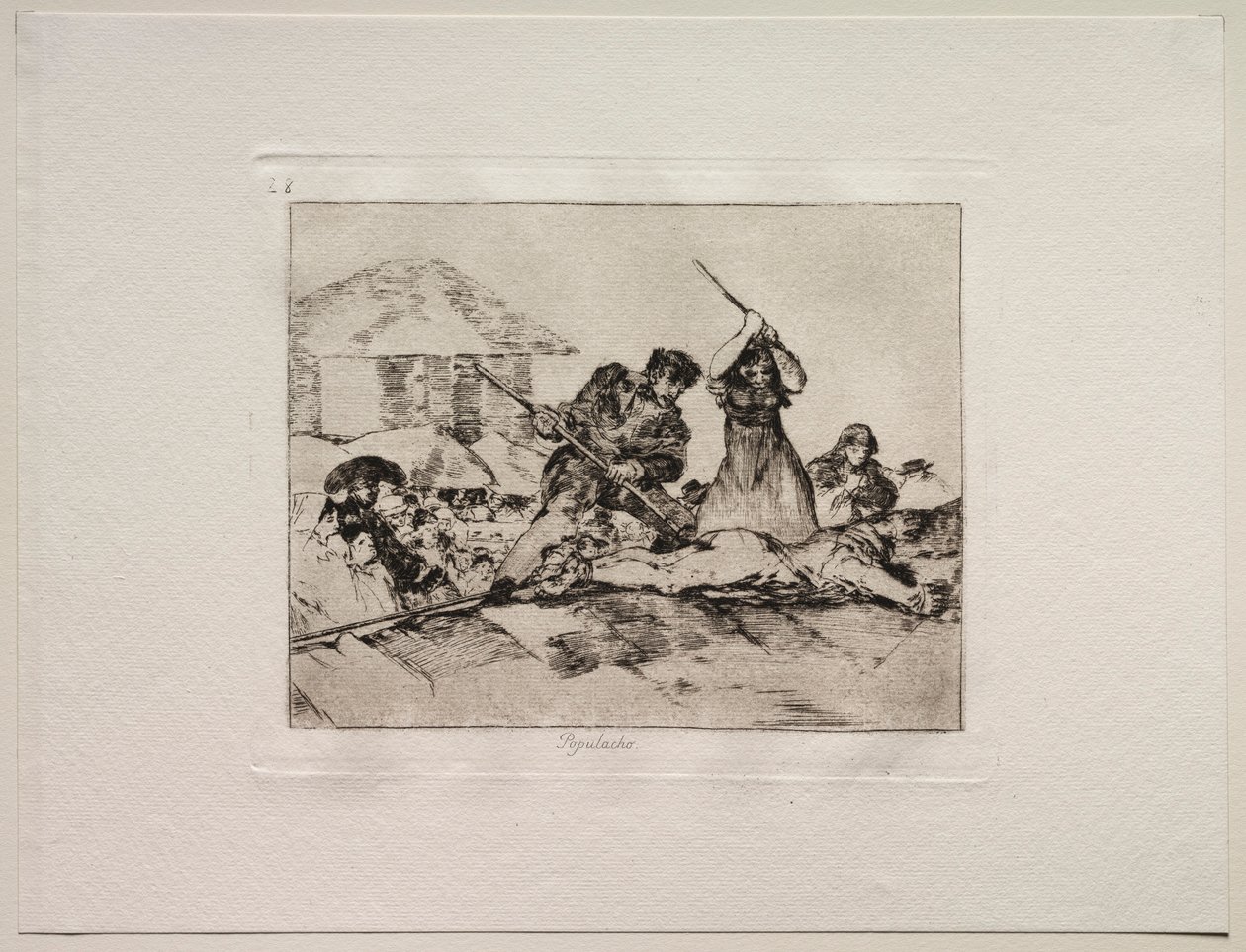 Os horrores da guerra: ralé. de Francisco de Goya