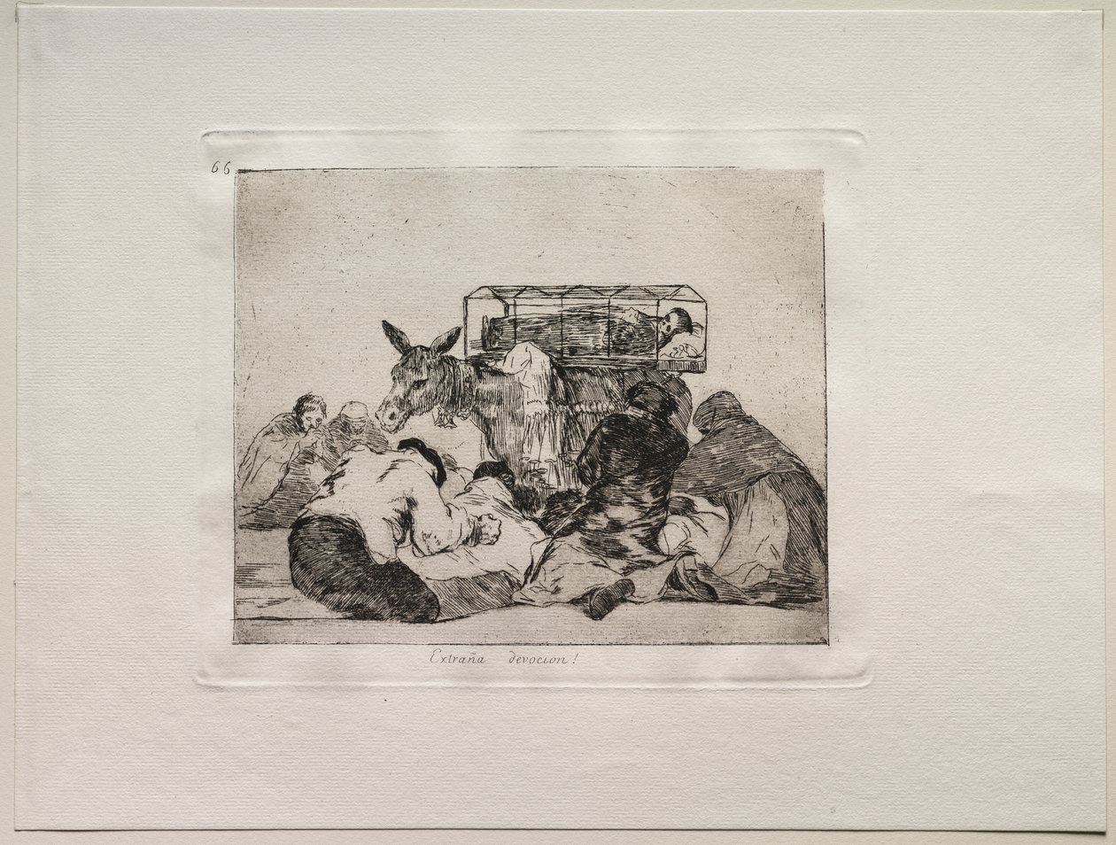 Os Horrores da Guerra: Estranha Devoção! de Francisco de Goya