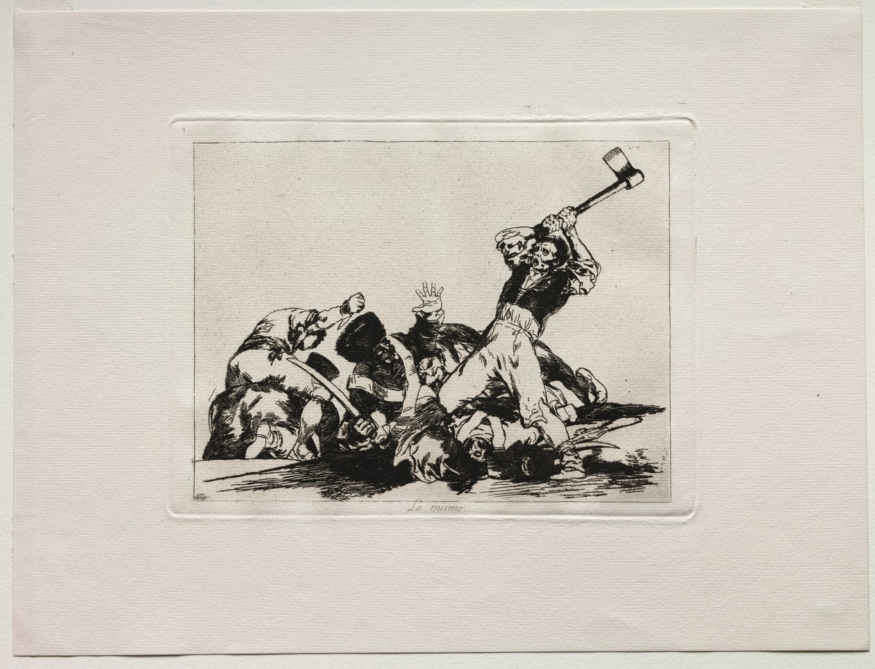Os Horrores da Guerra: Os Mesmos. de Francisco de Goya