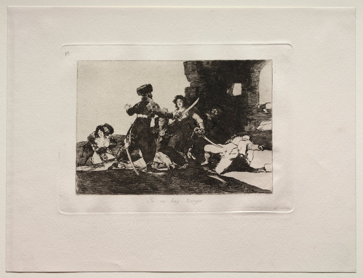 Os horrores da guerra: não há tempo agora. de Francisco de Goya