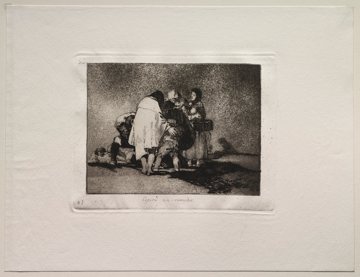 Os horrores da guerra: não havia nada a ser feito e ele morreu. de Francisco de Goya