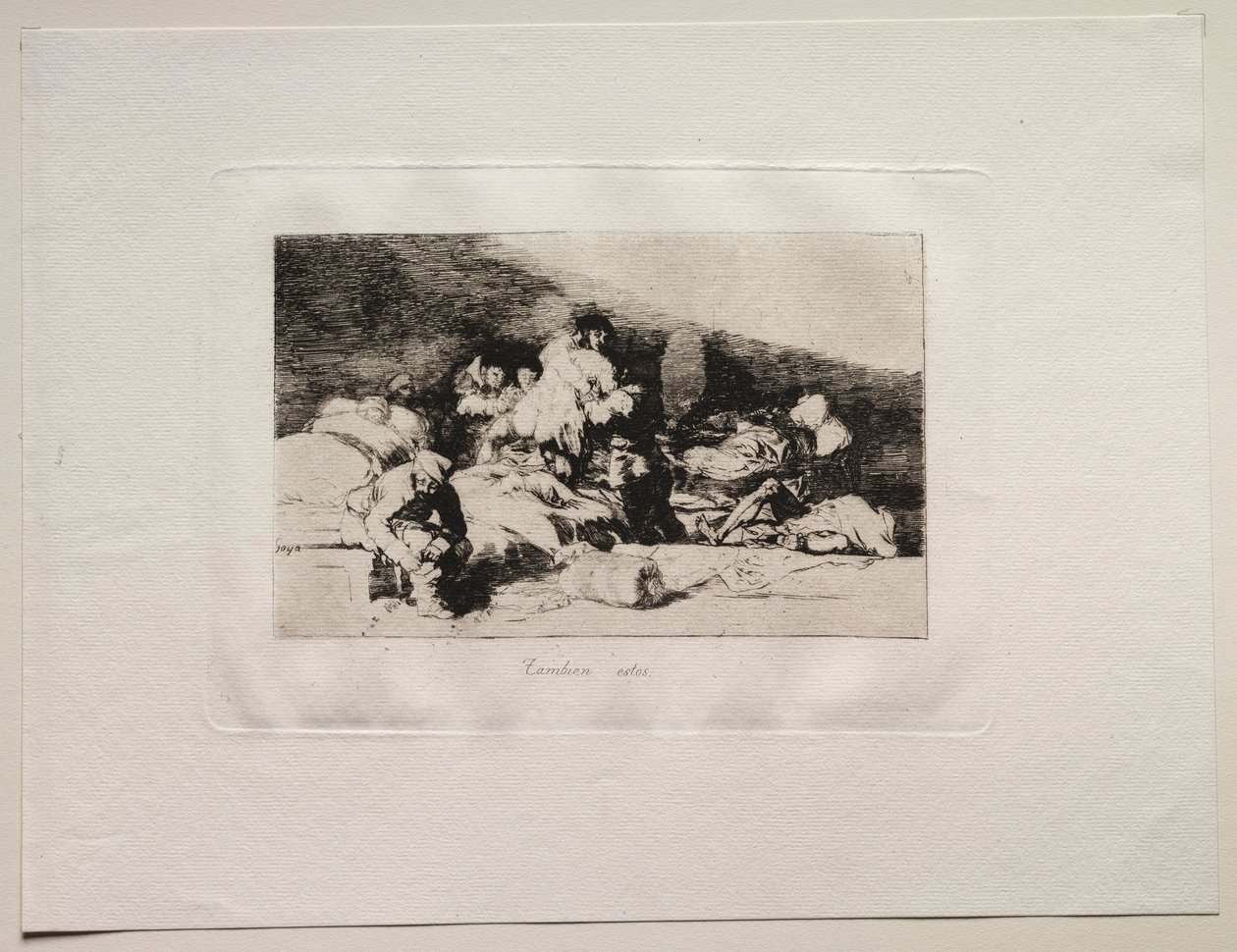 Os horrores da guerra: estes também. de Francisco de Goya