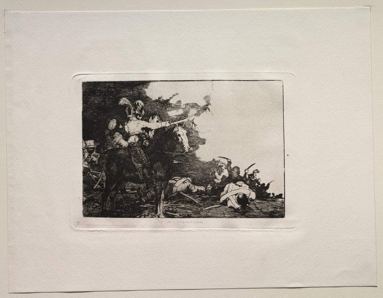 Os horrores da guerra: eles não concordam de Francisco de Goya