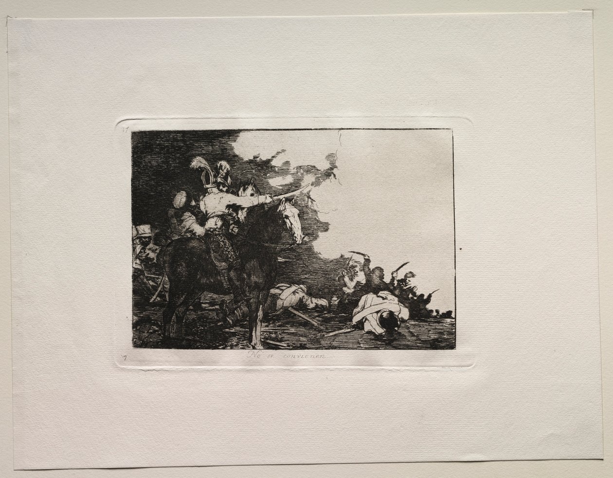 Os horrores da guerra: eles não concordam. de Francisco de Goya