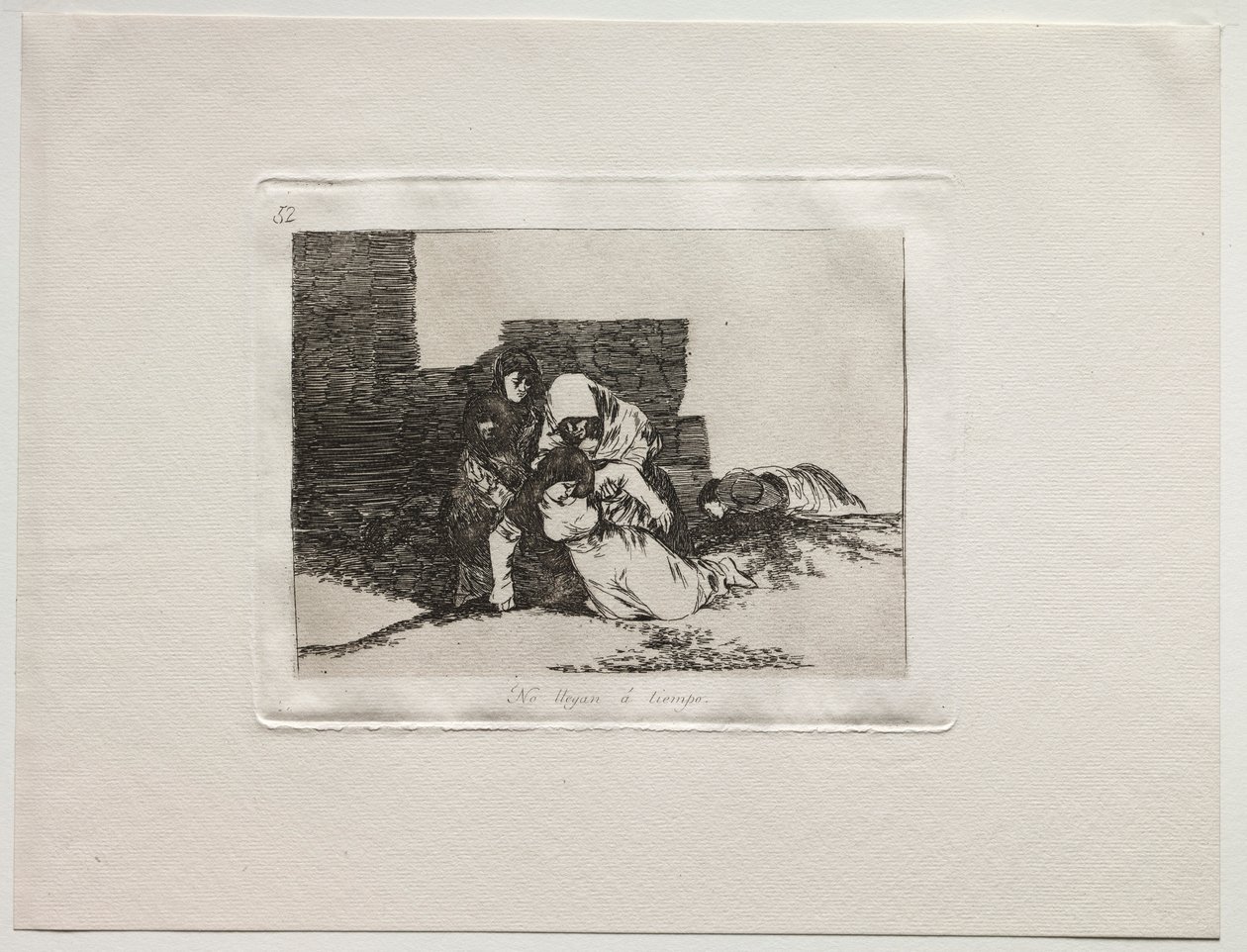 Os horrores da guerra: eles não chegam a tempo. de Francisco de Goya