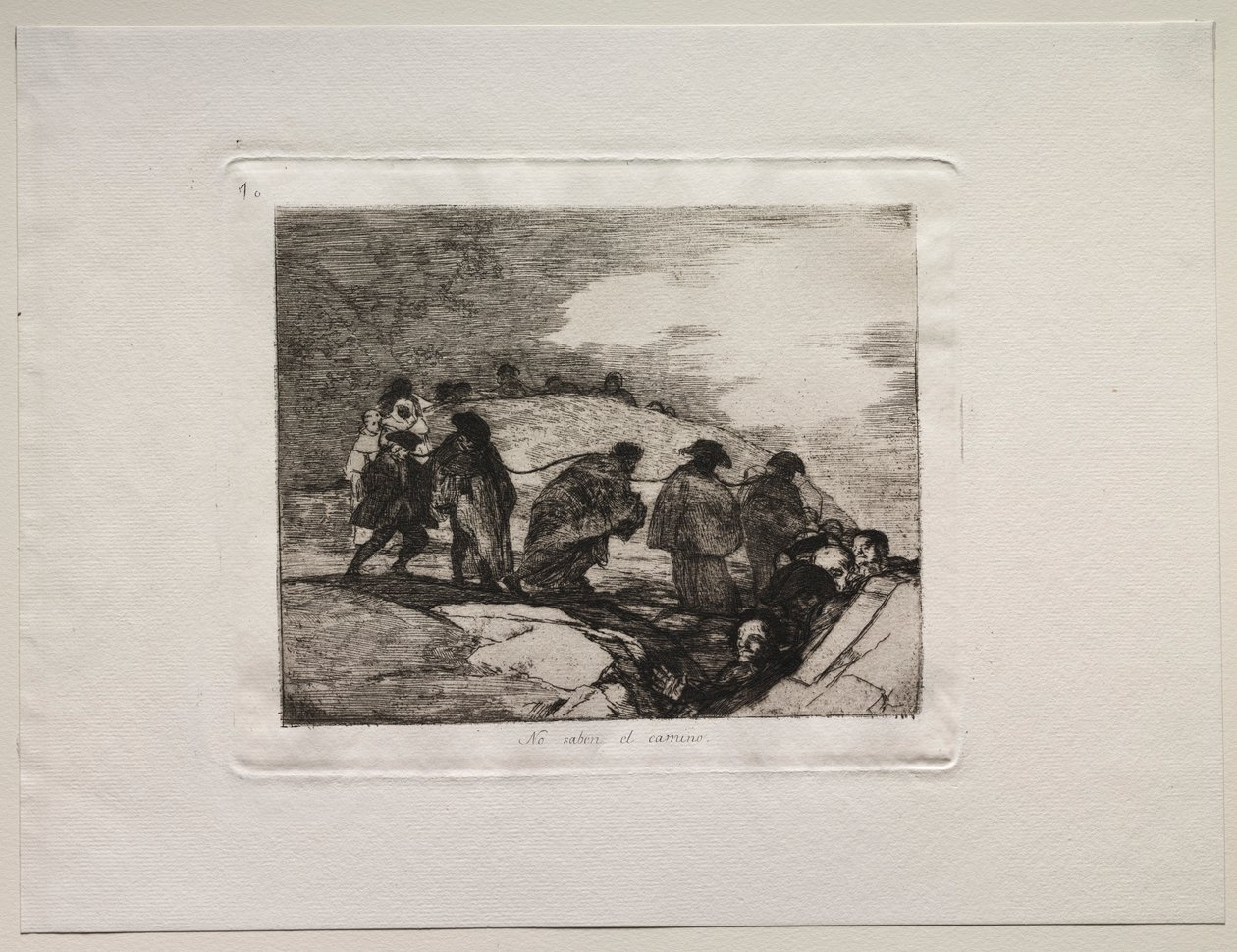 Os horrores da guerra: eles não sabem o caminho. de Francisco de Goya