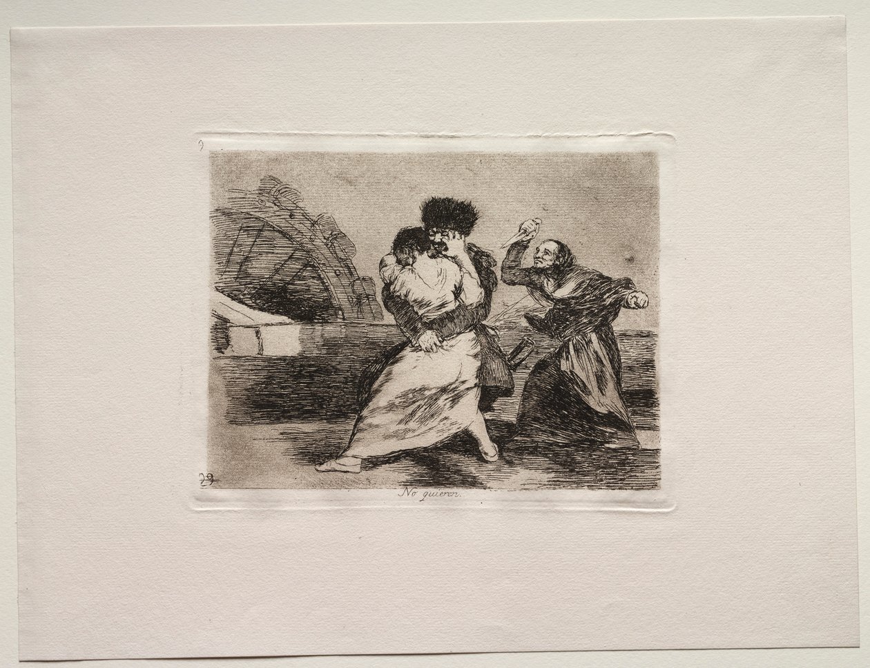 Os horrores da guerra: eles não gostam disso. de Francisco de Goya