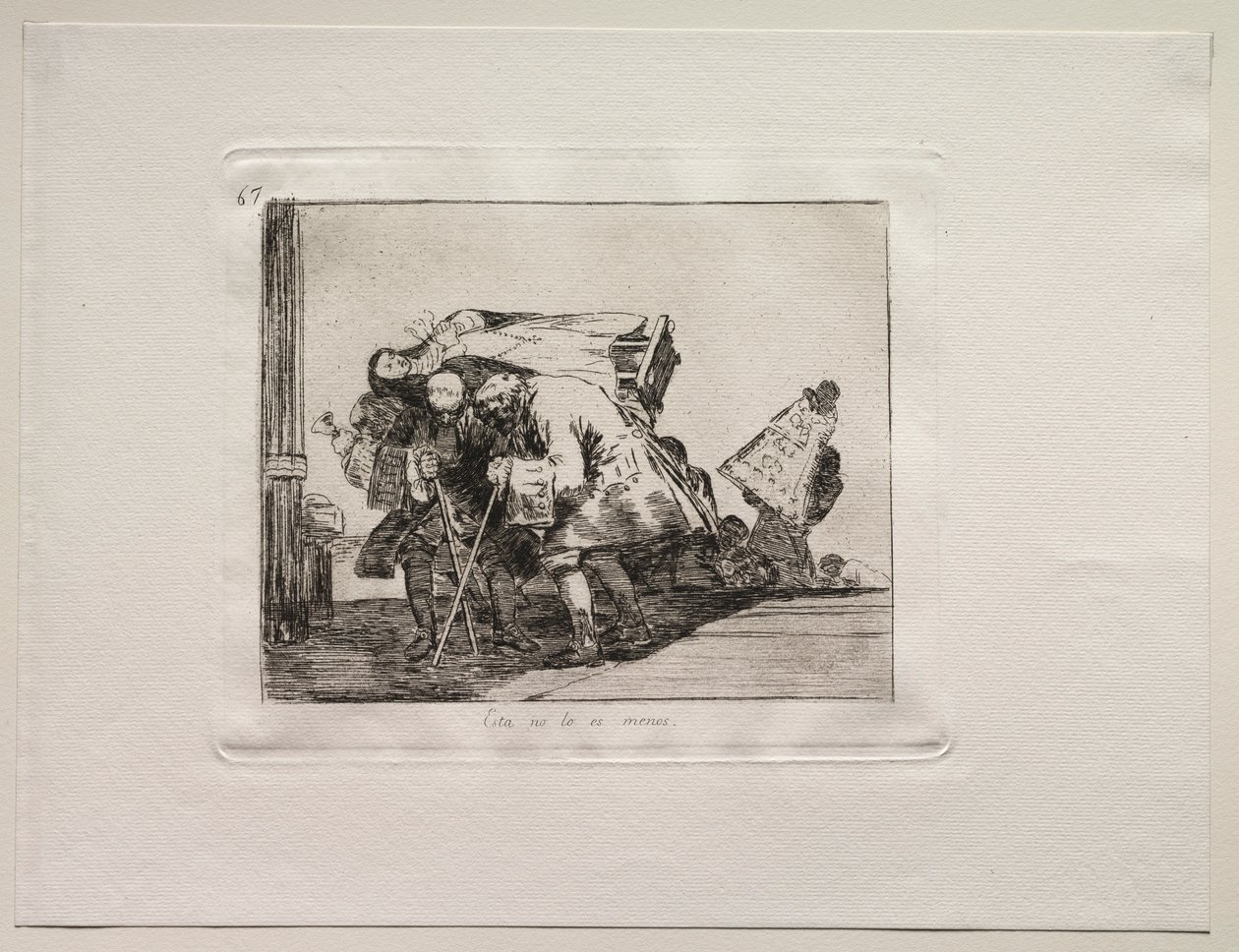 Os horrores da guerra: isso não é menos. de Francisco de Goya
