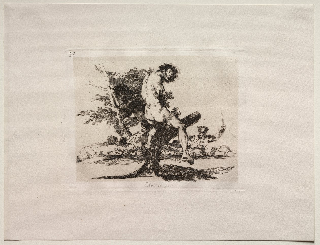 Os horrores da guerra: isso é pior. de Francisco de Goya