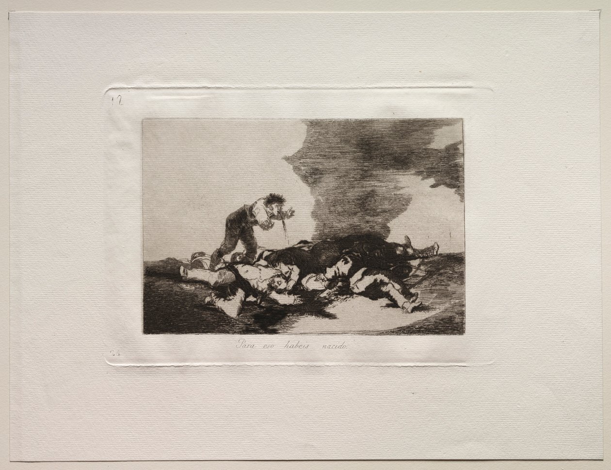 Os horrores da guerra: é para isso que você nasceu. de Francisco de Goya