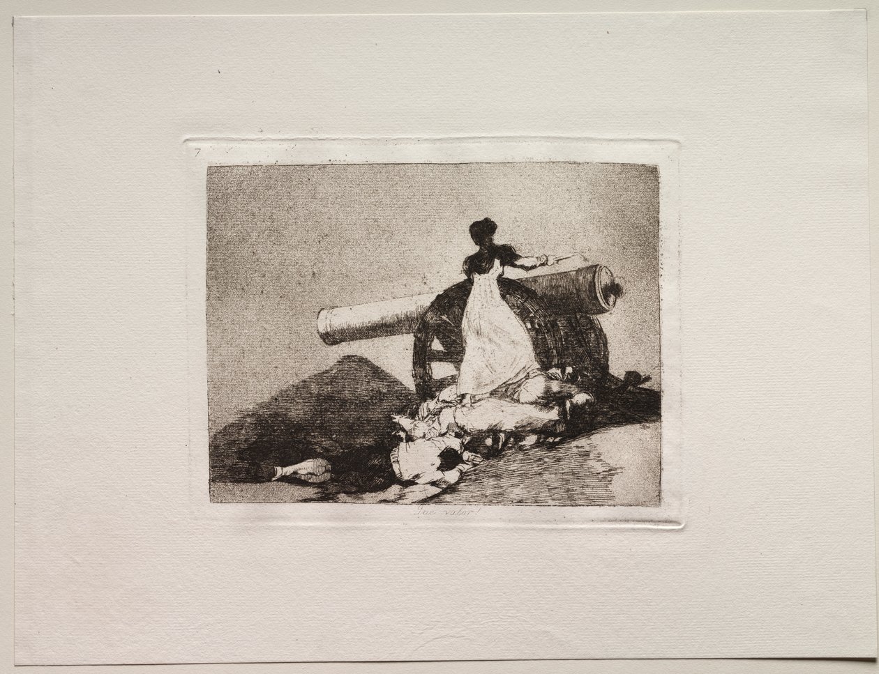 Os Horrores da Guerra: Que Coragem! de Francisco de Goya