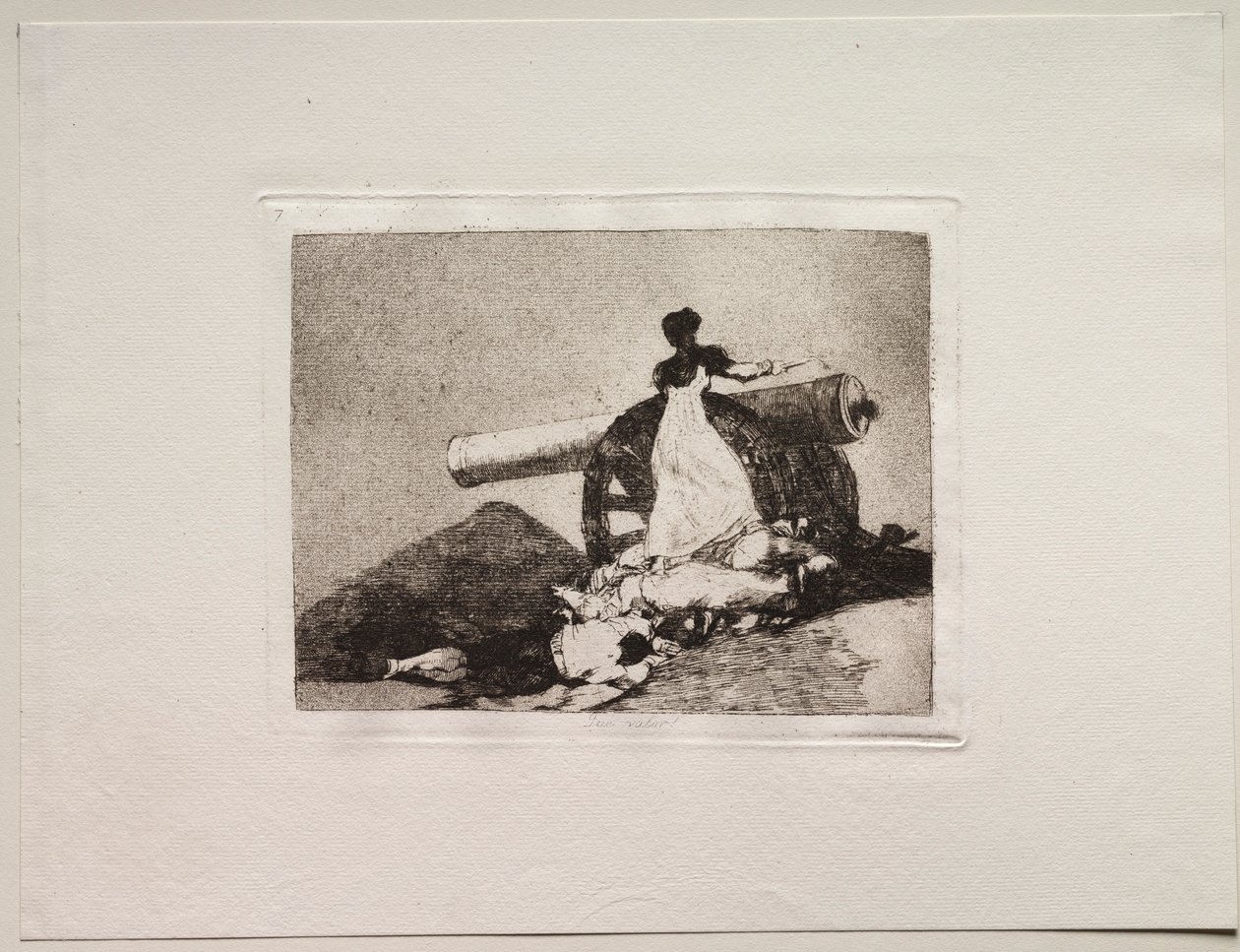 Os horrores da guerra: que coragem! de Francisco de Goya