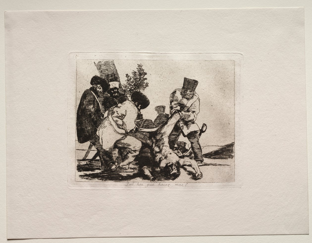 Os horrores da guerra: o que mais pode ser feito. de Francisco de Goya