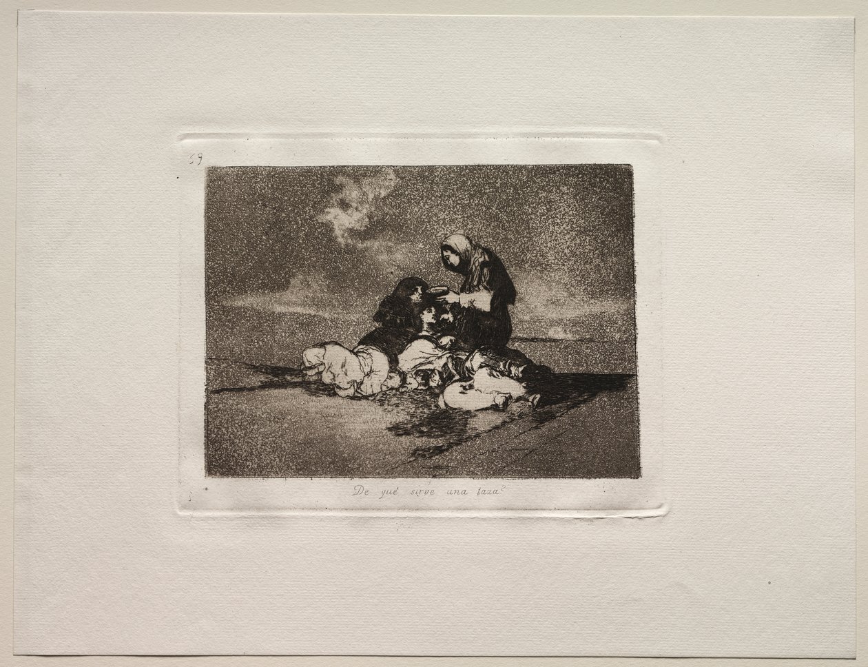 Os Horrores da Guerra: Qual é o Uso de uma Taça? de Francisco de Goya